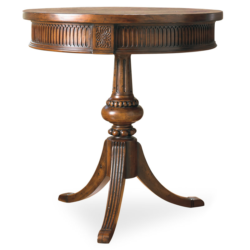 Hooker Furniture Seven Seas Solid Wood Pedestal End Table & Reviews ...